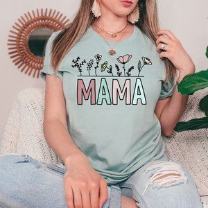 Mama Floral Graphic T-Shirt